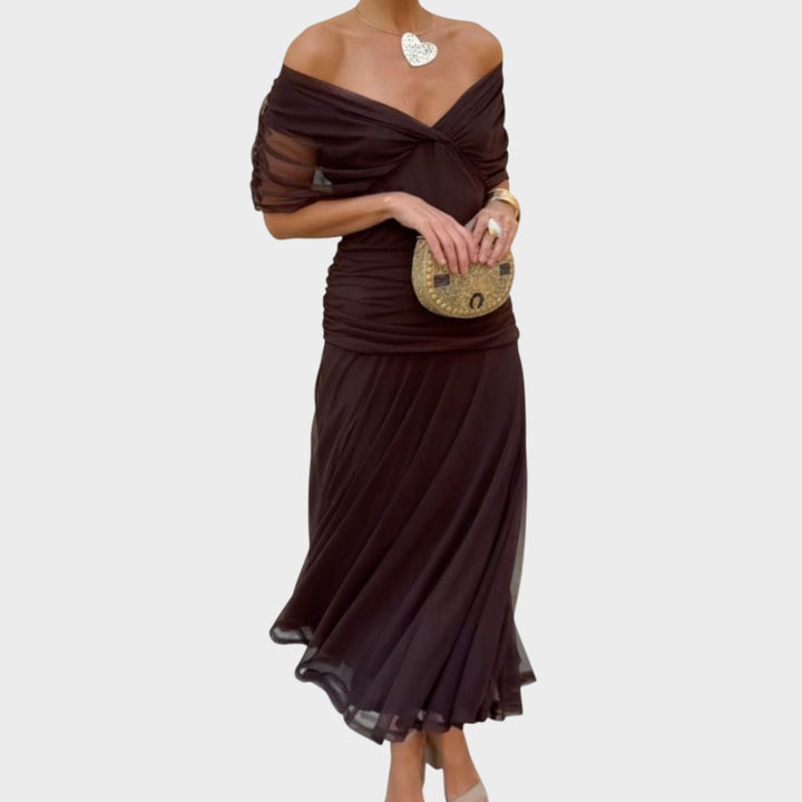 Laluna® | Elegant Dress With V-Neckline