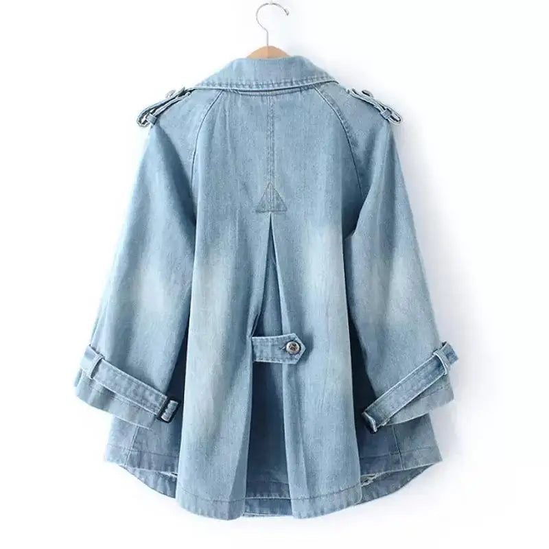 Lucia │Everyday Denim Cape Jacket