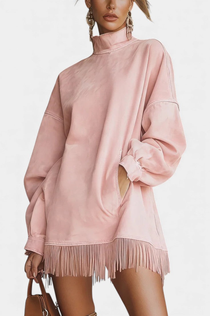 Scarlett™ | Long-Sleeve Dress With Fringe