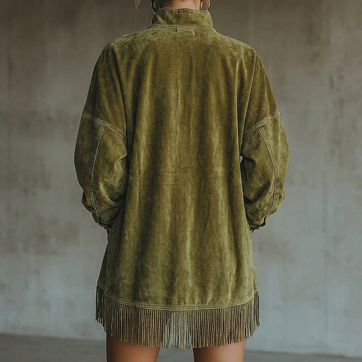 Scarlett™ | Long-Sleeve Dress With Fringe